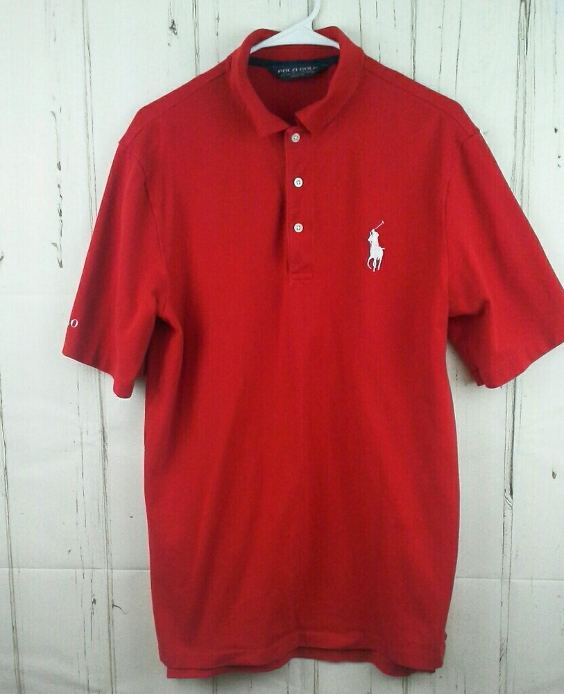 Polo Golf Ralph Lauren Size M Polo Shirt Red